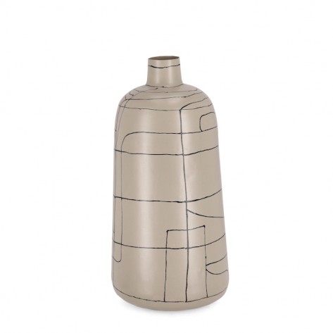 VAZA BOTTLE H44,5 SIVA/BEŽ BIZ