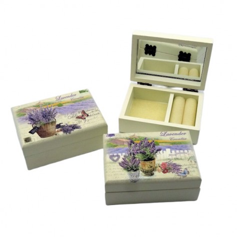 KUTIJA DRVO LAVANDA CROATIA 10X7X4CM MAK
