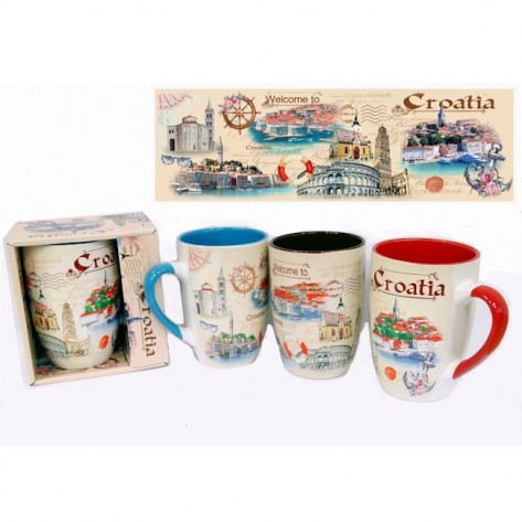 ŠALICA KER. CRO BEŽ DIZ.KUT. MAK