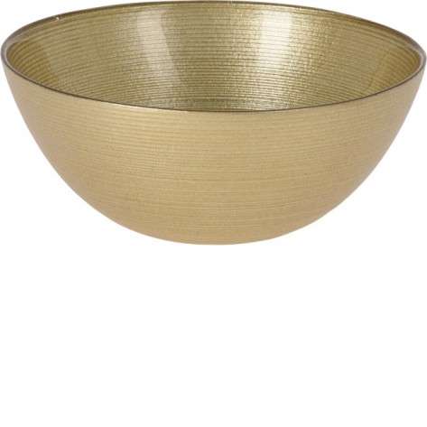 ZDJELA STAKLENA D15CM GOLD KOOP