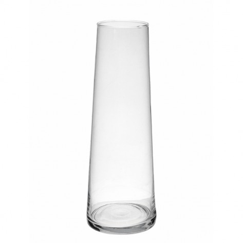 VAZA STAKLO NIKI 12X35CM MAK