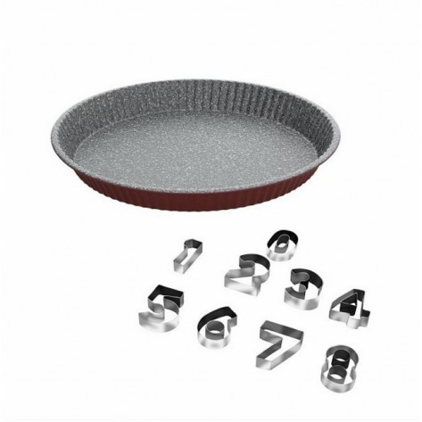 SET KALUP ZA CROSTATU 26CM + 10 BROJEVA CHERY TOG