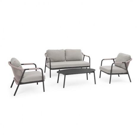 GARNITURA MIRAVET JA60/KHAKI SOFA 4-DJELNA BIZ