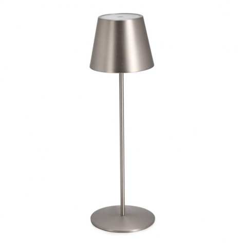 LAMPA STOLNA ETNA LED H38 SREB. BIZ
