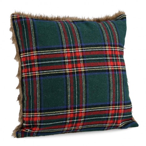 JASTUK ŠKOTSKI TARTAN 45X45CM ZEL. BIZ