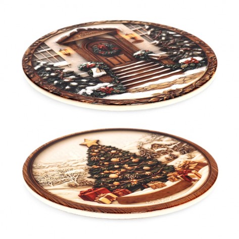 PODMETAČ ZA LONCE BOŽIĆNI DEKOR SORT BIZ