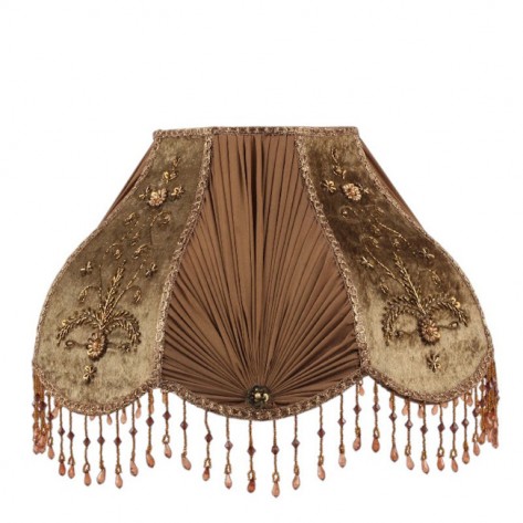 KLOBUK ZA LAMPU BAROQUE 22CM SMEĐI DUT