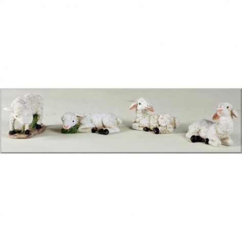FIGURA OVČICA 7X4X2,5/5CM SORT ROS