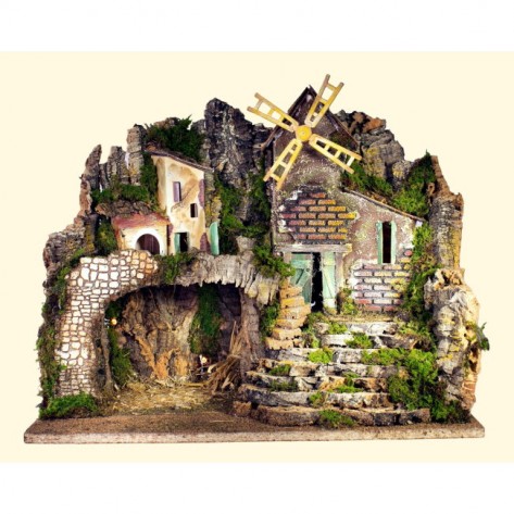 JASLICE SA SVIJETLOM I VJETRENJAČOM 45X30X38C ROS