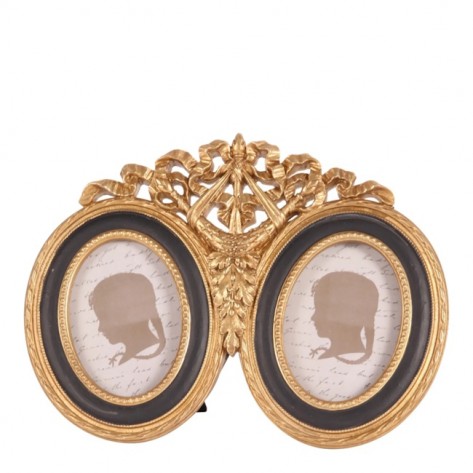 OKVIR ZA SLIKE OVAL DUPLI 16CM CRNI DUT