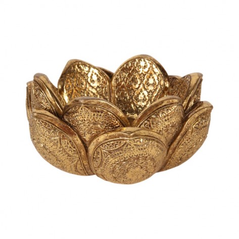 SVIJEĆNJAK FLOWER 12,3CM ZL. DUT