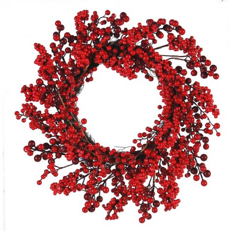 VIJENAC OD CRVENIH BOBICA 56CM VET