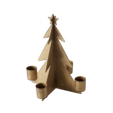SVIJEĆNJAK FIRLO JELKA H17,5CM 4S BOL