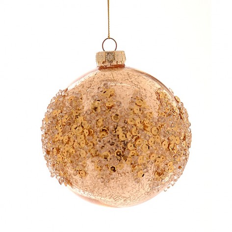 KUGLICA 12CM GLITER ZLAT. VET