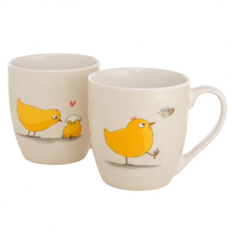 ŠALICA JUMBO HENNY 400ML SORT BOL