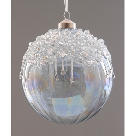 KUGLICA 8CM GLITTER VET