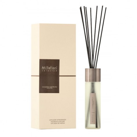 MILLEFIORI SELECTED DIFF. STICK 350ML GOLDEN SAFFR