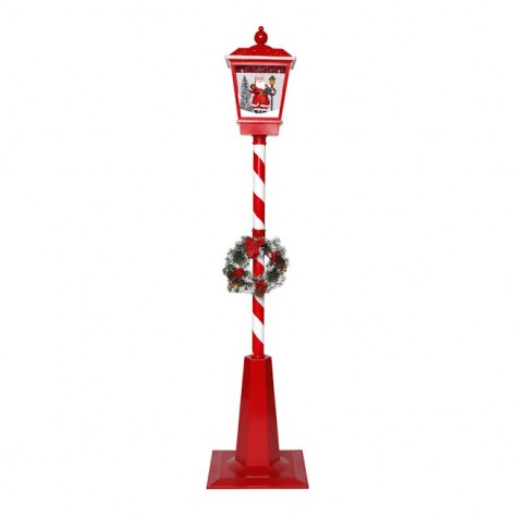 LANTERNA SNJEŽNA S DJEDICOM 180CM LED CRV/BIJ. TIM