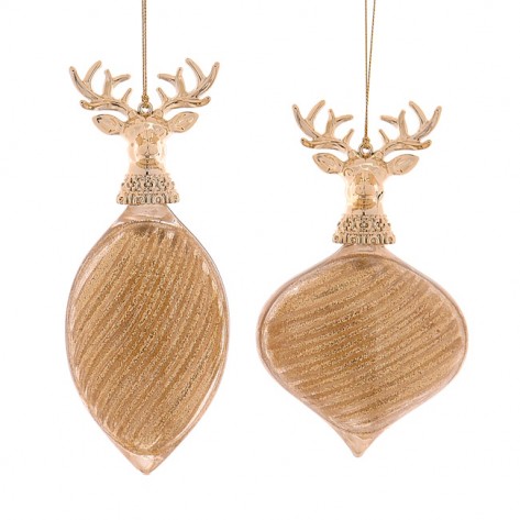 KUGLICA S GLAVOM JELENA 15,5CM ZLAT. SORT VET