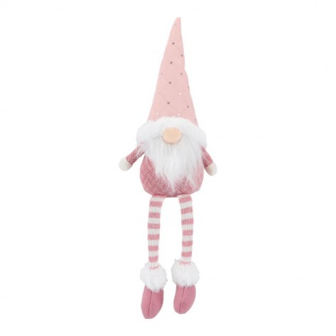 GNOM VISEĆE NOGE 48CM PINK TIM