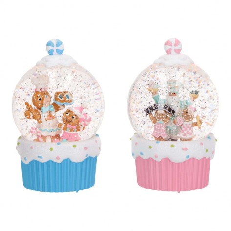 VODENA KUGLA GINGERBREAD LED PINK/PL. SORT TIM