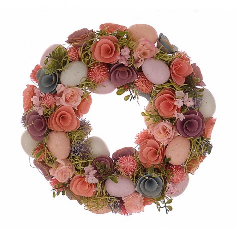 VIJENAC OD CVIJEĆA I JAJA 33CM VET