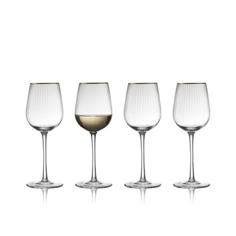 SET ČAŠA ZA VINO PALERMO GOLD 30CL 4/1 F&H