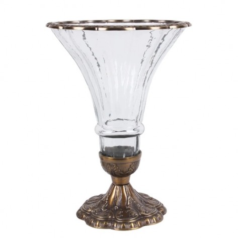 VAZA STAKLO/ALU 42CM DUT