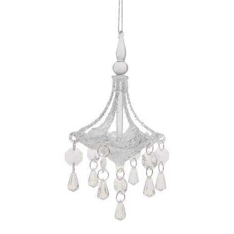 LUSTER STAKL. 16CM ZA OBJ. GLIT. WEI