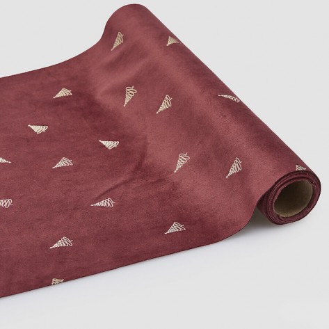 TKANINA PINO ROLA 35X200CM BORDO EDG