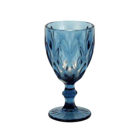 ČAŠA ZA VINO BASIC 9X17CM PLAVA WER
