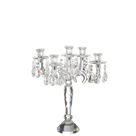 SVIJEĆNJAK KRISTAL 5S 42X45CM S JOL
