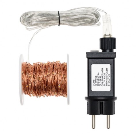 SVIJETLEĆA ŽICA BAKAR 400 TRAD.MICROLED 4+20m LOT