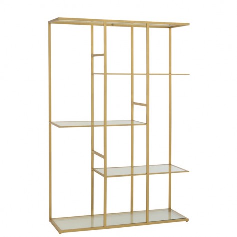 POLICA 120X40X180CM MET/STAKLO ZL. JOL