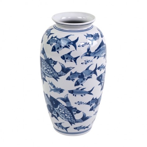 VAZA DEEP SEA 37,5CM PLAVO/BIJELA WER