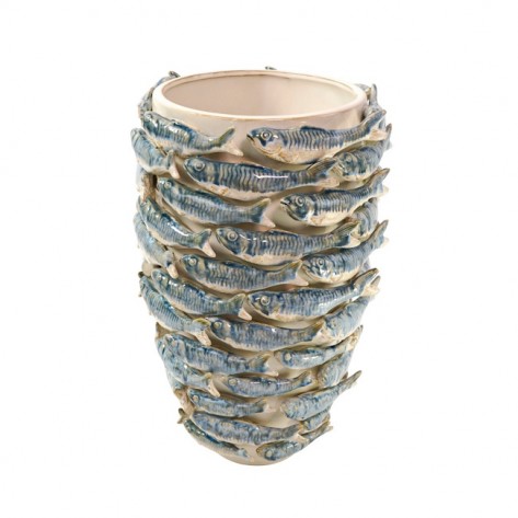 VAZA RIBE 28X42CM BIJELA WER