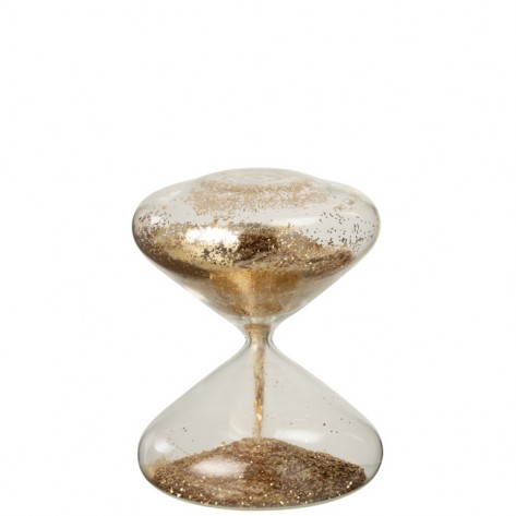 PJEŠĆANI SAT 15X18CM GLITTER ZL. JOL