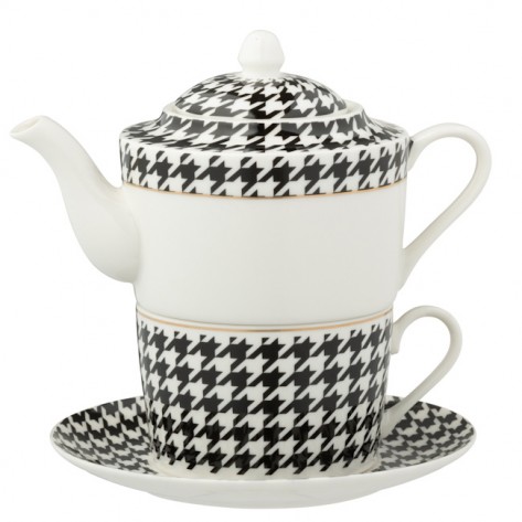 ČAJNIK SET PIED-DE-POULE U KUTIJI JOL