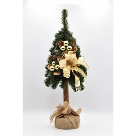 BOŽIĆNO DRVCE OKIĆENO 65CM GOLD PIN