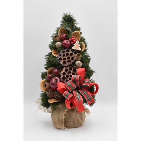 BOŽIĆNO DRVCE ZELENO OKIĆENO 40CM NATUR PIN