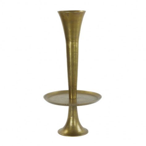 VAZA SA STALKOM ZEMBI 42XH89CM ANTIQUE LIG