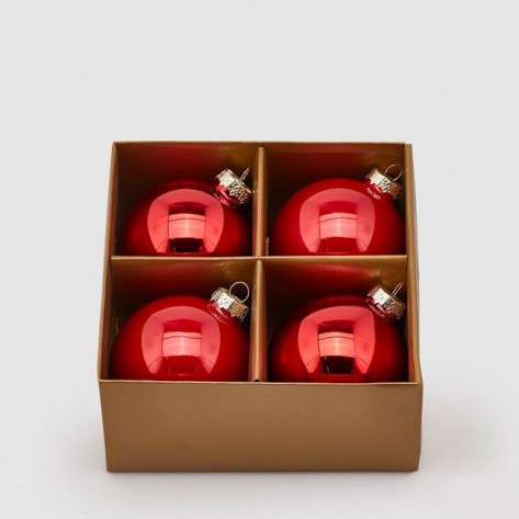 KUGLICE CRVENE D08 SET 4KOM EDG