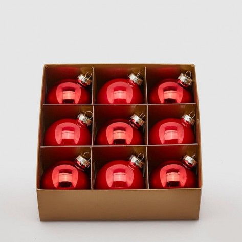 KUGLICE CRVENE D06 SET 9KOM EDG