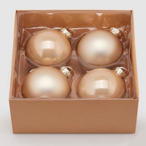 KUGLICE STAKLENE D10 4KOM PLATINUM EDG