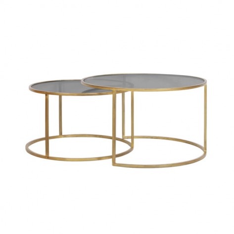 STOLIĆ DUARTE FI75X44CM GOLD L LIG