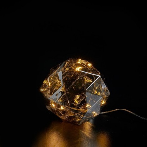 SVIJETLEĆA KUGLA POLIEDAR SA 10LED D12 EDG