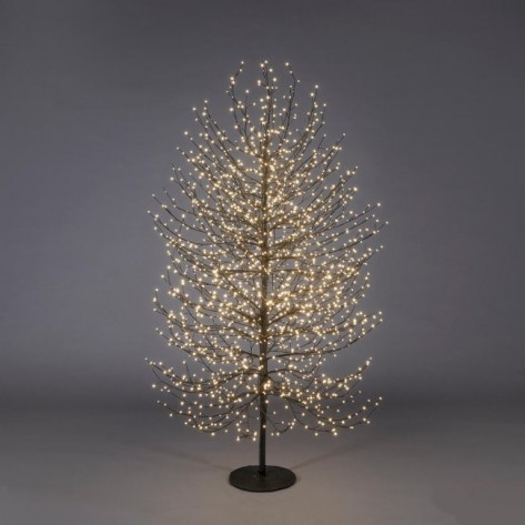 SVIJETLEĆE DRVO 2000LED H180 CRNO  EDG