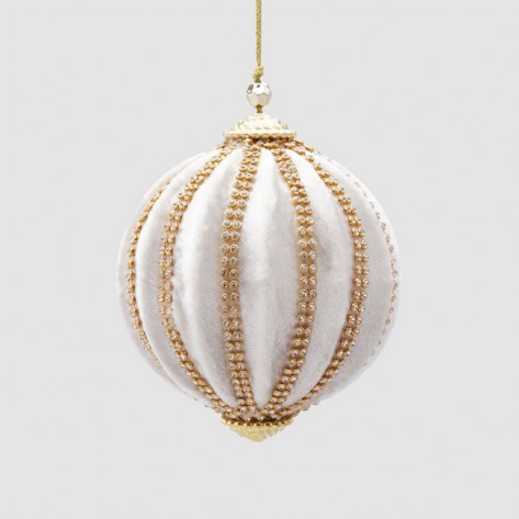 KUGLICA SPICCHI VELLUTO D10 IVORY EDG