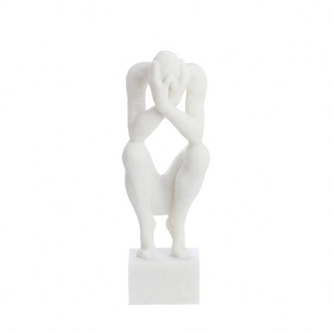 SKULPTURA LOVINAC 19X16X47CM KREM LIG