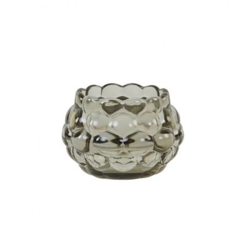 SVIJEĆNJAK HAVANA 12,5X8,5CM SIVI LIG